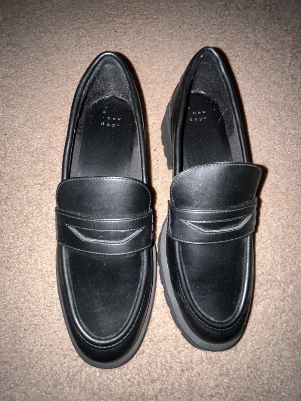 A New Day black Loafers sz 8